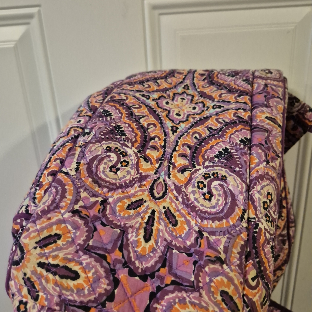 Vera Bradley Paisley Backpack in Purple and Orange - Picture 7 of 7